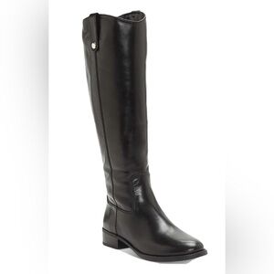 INC Womens Fawne Black Leather Knee-High Boots Shoes 7.5 Medium new